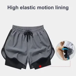 Quần Chạy Bộ Nam Tập Gym Thể Thao 2 Trong 1 Nhanh Khô Tập Luyện Tập Gym Thể Hình Chạy Bộ Quần Ngắn Mùa Hè Quần Short Nam