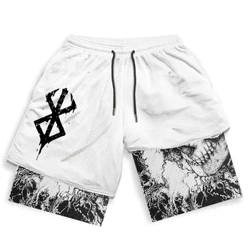 Anime Performance Quần Short Tập Gym Nam Nữ Quần Short Tập Gym 2 Trong 1 Manga Lưới In 3D Nhanh Khô Quần Ngắn Thể Thao Mùa Hè tập Thể Dục