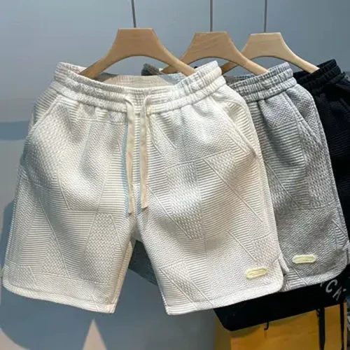 Quần Short Chạy Bộ Mùa Hè Cho Nam Chạy Bộ Thể Thao Quần Ngắn Họa Tiết Sóng Màu Dây Rút Rời Khô Tập Gym Thể Thao