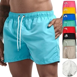 Swim Trunks Swim Shorts para sa Mga Lalaki Quick Dry Board Shorts Bathing Suit Breathable Drawstring With Pockets para sa Surfing Beach Summer