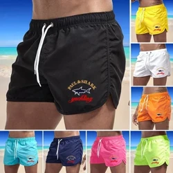 Quần short phơi khô nhanh nam, Quần short đi biển nhiều màu sắc, Thể hình và Chạy bộ, mới, gợi cảm, 2024