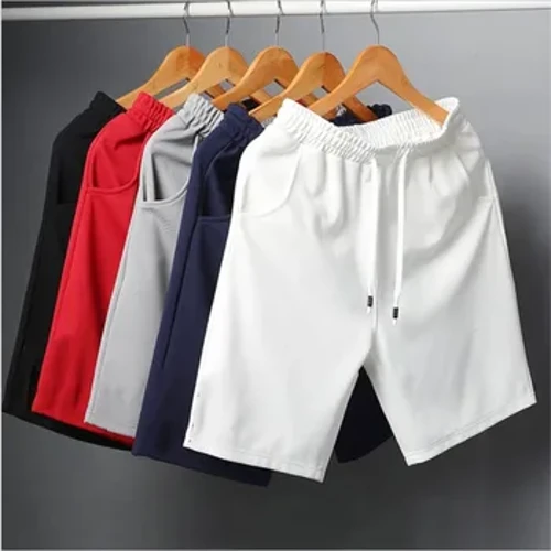 Coola sommarshorts för män Badkläder Torkar snabbt Surf Beach Board Elastisk midja Fritidsbyxor Man Mesh Löpning Sport Träningsbyxa