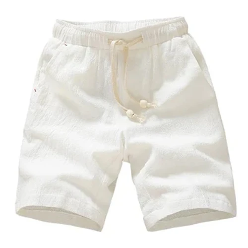 Mới Quần Short Nam Đi Biển Mùa Hè Quần Short Phong Cách Thời Trang Chắc Chắn Quần Short Nam Chất Lượng Cao Vải Lanh Cotton Thoáng Khí Váy M-5XL