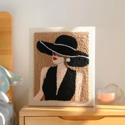 Teppech Garn Punch Nadel Komplett Set Fir Ufänger Magic Nadel Wol Poke Broderie Kit DIY Craft Stitching Heemdekor Nadelaarbecht