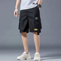 Quần short nam mùa hè rộng rãi năm điểm quần thể thao nhiều túi quần thể thao chức năng