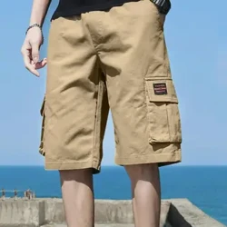 Năm 2023 Nam Hàng Quần Short Thời Trang Nhiều Túi Quần Short Thể Thao Áo Co Giãn Eo Tới Đầu Gối Quần Short Chạy Bộ Quần Short