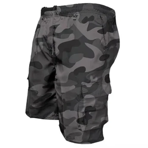 Nam Chiến Thuật Quần Short Mùa Hè Thường Chạy Bộ Quần Shorts Rời Nhiều Túi Lưng Thun Làm Việc Đi Bộ Đường Dài Áo Liền Quần Quần Ngắn