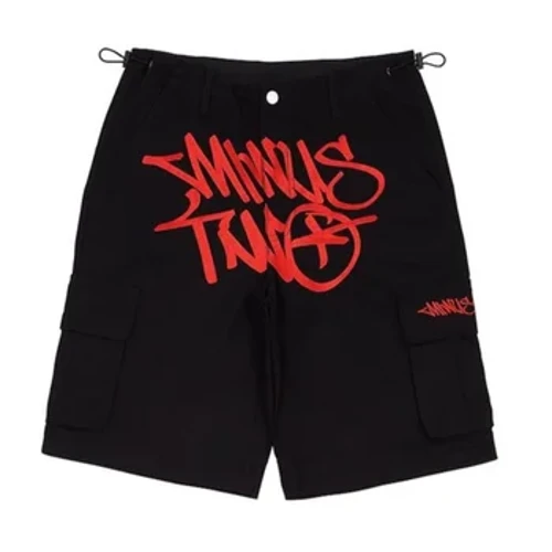Trừ Hai Quần Short Hip Hop Đường Phố Quần Short Y2K Màu Đen Nhiều Túi Quần Thể Thao Baggy Cho Nam Mùa Hè Quần Short Nữ