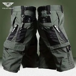 Shorts táticos de verão masculino, militar, multibolsos, resistente ao desgaste, calças curtas de carga, combate do exército, à prova d'água, shorts de trabalho