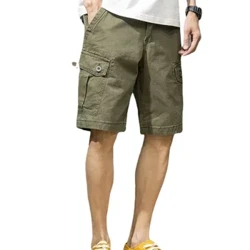 Shorts Lasta Samhraidh Fir Pócaí Flap Oirbheartaíochta Míleata Beirmiúdas Joggers Obair Loose Fir Gearr Aclaíochta Glas Pants Gearr