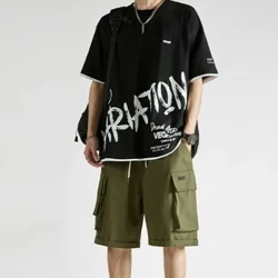 Cargo Shorts Meeste suvine Korea versioon avarate pükste trendist väljaspool moebrändi INS vabaajapüksid