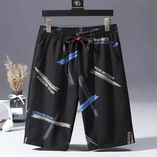 Ležerne kratke hlače Muške kratke hlače za plažu Ice Silk elastični struk Jogger kratke hlače modni print Y2K Sport Prozračne 5XL