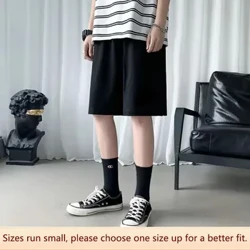 2024 Mới Đa Năng Ice Silk Quần Short Nam Phong Cách Thể Thao Đơn Giản Năm Điểm Quần Nam Thoáng Mát Ở Nhà quần