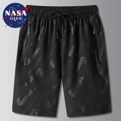 Gearrthóga Oighear Samhraidh GISS NASA Pants Treochta Ócáideacha Capris na bhFear Ócáideach Versatile Straight Straight Sports