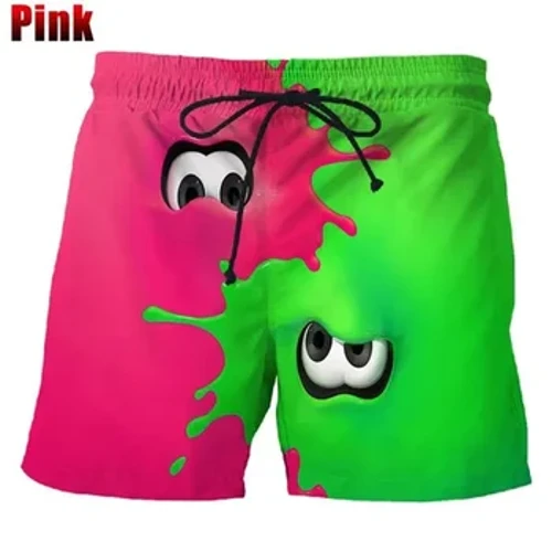 Naljakad Dazzle Mushroom Shorts Meeste Suvised Rannapüksid Hawaii Beach Ujumispüksid Trend Ujumispüksid Naiste Lahedad Jää lühikesed püksid