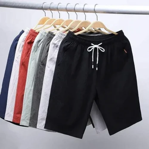Amabhulukwe e-Ice Silk Asehlobo Ezingubo Zangaphandle Zezemidlalo Zabesilisa, Amabhulukwe Asebhishi Avamile Amaphakathi M-5xl