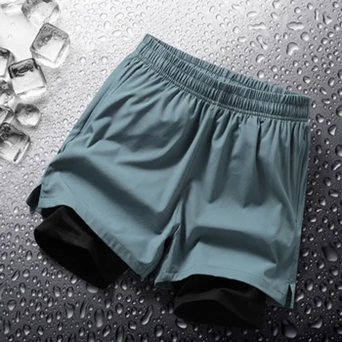 Quần short chạy bộ, quần tập thể dục chạy bộ marathon chuyên nghiệp nam và nữ khô nhanh bằng lụa băng
