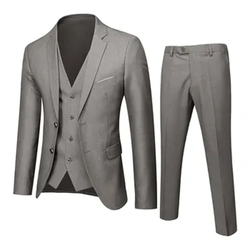Men Blazers 3 Darn yn Setiau Siwt Busnes Pants Fest Pants Cotiau Glas Parti Priodas 2024 Siacedi Cain Ffurfiol Siwt fain Corea