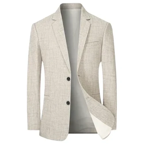 Pria Jas Tipis Blazer Jaket Bisnis Kasual Jas Desainer Mantel Baru Musim Semi Musim Panas Pakaian Formal Slim Fit Jaket Blazer Ukuran 4X