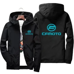 Cfmoto 2024 Siaced Siwt Rasio Newydd Dynion Llewys Hir Graddiant Achlysurol Beic Modur gwrth-ddŵr Côt Argraffu Dillad Top Cyfforddus