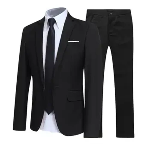 1 Set Populaire Mannen Blazer Broek Plus Size Pak Slim Fit Revers Formele Bruidegom Pak Set Trouwkleding