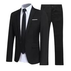 1 set, populari, pantaloni blazer pentru bărbați, costum de afaceri de dimensiuni mari, slim cu rever, costum formal de mire, îmbrăcăminte pentru nuntă