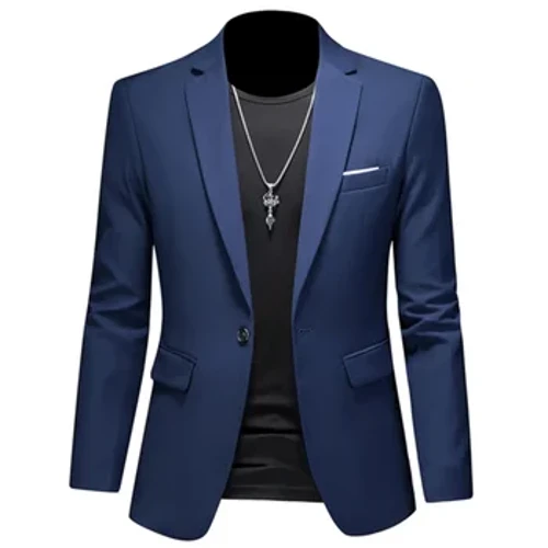Plus Kích Thước 6XL-M Thời Trang Nam Màu Trơn Phù Hợp Với Áo Khoác Kinh Doanh Chất Lượng Cao Slim Fit Cổ Áo Cộc Tay Trang Trọng Xã Hội Cưới tuxedo
