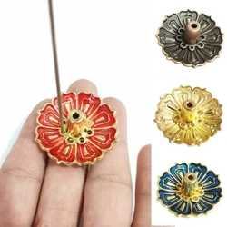 Sen Hợp Kim Xông Hương Dính Giá Đỡ Nhà Phật Giáo Dòng Hương Gỗ Đàn Hương Phối Xanh Đế Ngôi Chùa Hương Thơm Gia Đình Trang Trí