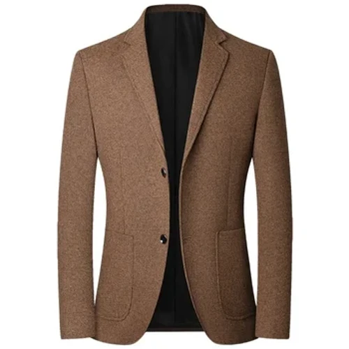 2024 Efterår Mænd Blazere Jakker Jakker Business Casual jakkesæt Uld Frakker Høj kvalitet Mandlige Slim Fit Blazere Jakker Blazere Frakker