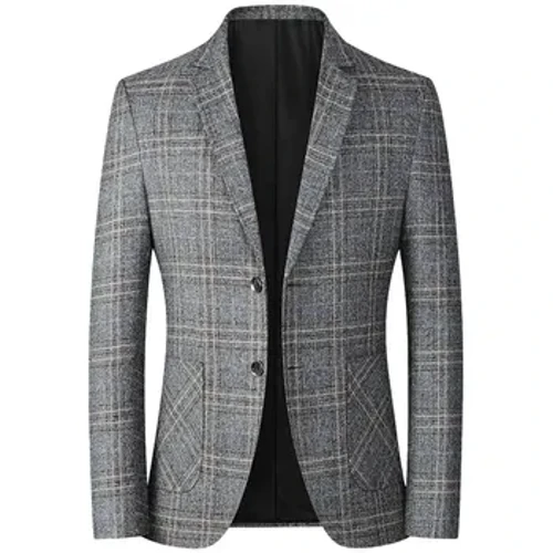Casual Slim Fit kostymjacka för män vår/höst Lättviktstopp Enkelknäppt Skrynkfria kläder i västerländsk stil för män