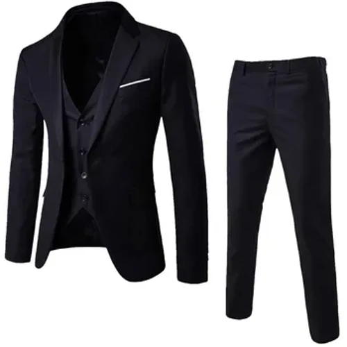 Năm 2023 Người Đàn Ông 3 Bộ Đồ Đảng Kinh Doanh Cưới Áo + Áo Vest + Quần Bộ Phù Hợp Với Cao Cấp ve Áo Áo Cổ Nút Quần Dành Cho Nam