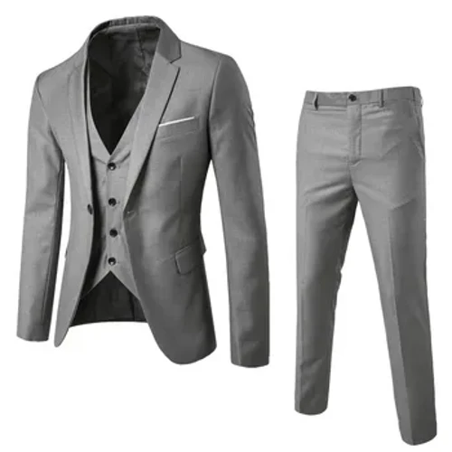 Erkekler Blazer 3 bölek Toý düzýär 2 kostýum Elegant penjekler Formal işewür lýuks doly eşik balaklary Klassiki mugt eltip bermek