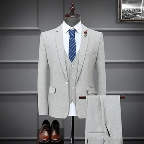 2023 Amasudi Ezingubo Zomshado Zomkhwenyana Wemfashini Entsha / Ibhizinisi Labesilisa Elivamile 3 Izingcezu Ezi-3 Zejazi Lejazi Ibhulukwe Amabhulukwe Amabhulukwe Vest Waistcoat