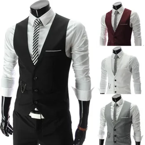 2023 E taunu'u fou 'ofu ofu mo ali'i Slim Fit Suit Suti tama'ita'i ofutino Gilet Homme Fa'aliga Fa'aliga Pisinisi Lafoa'i e leai se lima.