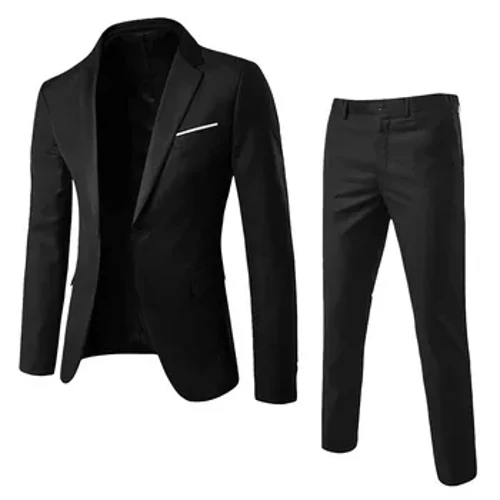 Sự Nghiệp Người Phù Hợp Với Áo Khoác Bộ Cổ Bẻ Slim Áo Blazer Nam Trang Phục Thu Đông Hàn Quốc Chắc Chắn Thanh Lịch Sự Nghiệp Cưới Nam bộ Trang Phục