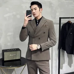5XL fou (blazer + ofuvae + ofuvae) Suti a ali'i Fa'aigoa Fatafata Fa'alua Fata Italia La'ei Fa'aipoipo Fa'aipoipoga a ali'i Seti 3 Vaega.
