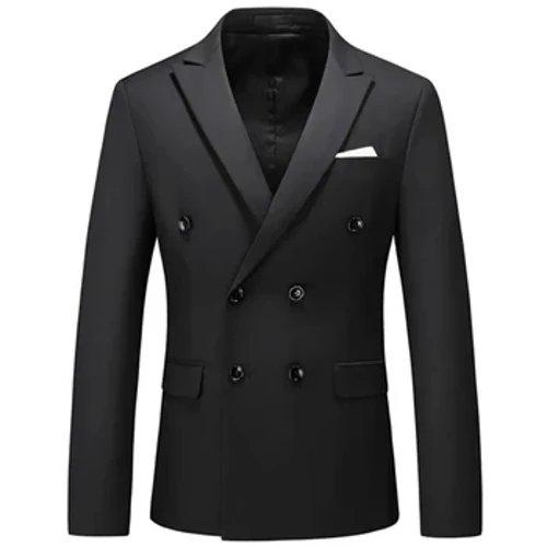 Faisean 2023 Siopa Ócáideach Gnó na bhFear Nua Dath Soladach Cóta Blazers Jacket Suit Cíche Dúbailte