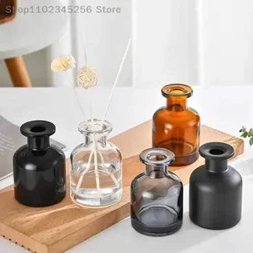 1Pc 50ml Home ʻAla Diffuser Bottle Party Gift Glass Container Reed Essential Oil for Decorating Office