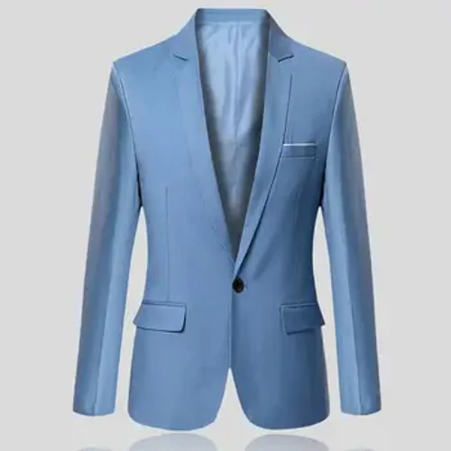 Blazer Formal Klasikoa Modan Gizonezko Blazer Lan bikaina Botoi bakarreko Gizonezko Blazer Formala Mahuka Luzea