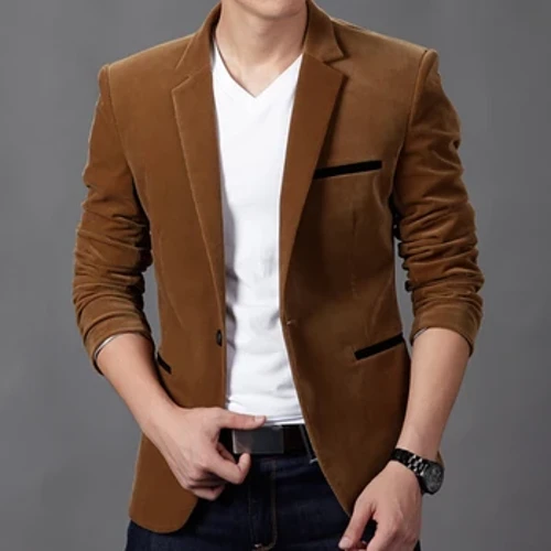Dynion brand corduroy blazers hydref ffasiwn ffasiwn gwrywaidd braster main siwt achlysurol siaced dynion siaced blazer dillad mascuwlino vetement homme