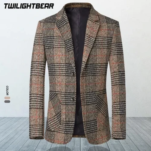 Täze erkekler üçin “Blazer” erkek kostýum penjek