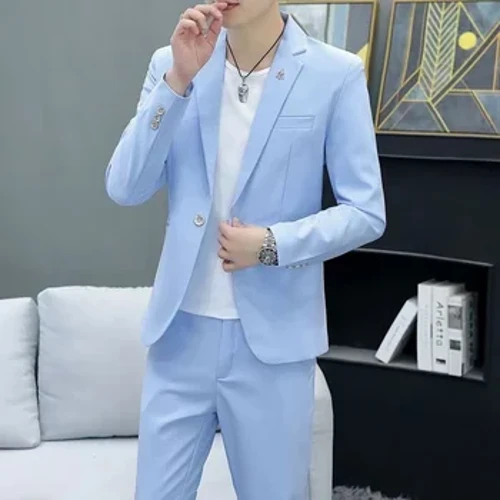 Ang mga kalalakihan ay nababagay sa tag -init na pulang blazer na doble na may dibdib na mga kalalakihan na may maikling pant ng kasal na prom party terno masculino para sa jacket ng tao bilang