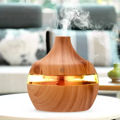 300ml Aroma Olew Hanfodol Diffuser Olew Pren GRAIN GRAIN HUMIDIFERIER AIR AROMATHERAPY PURIFIER Niwl gwneuthurwr ar gyfer cartref swyddfa