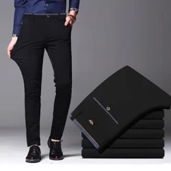 Nam Thu Xuân Thời Trang Công Sở Dài Quần Phù Hợp Với Quần Nam Co Giãn Thẳng Form Quần Plus Size Lớn 28-40