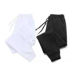 New Mans Sweatpants Musim Gugur Musim Dingin Cetak Bulu Hangat Celana Jogging Pria Luar Ruangan Baju Olahraga Harajuku Streetwear Kasual Celana