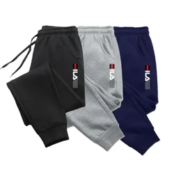 2023 Tập Thể Dục Thương Hiệu Theo Dõi Quần Thu Đông Nam Cotton Thể Thao Quần Quần Jogger Dài Thấm Hút Mồ Hôi Cho Nam Quần Skinny