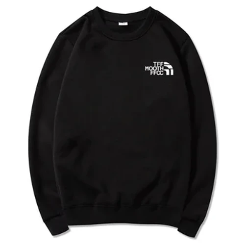 Áo hoodie nam màu trơn 2024 mùa thu đông mới hạng nặng phiên bản hàn quốc dáng rộng vai cổ tròn đa năng xu hướng áo hoodie