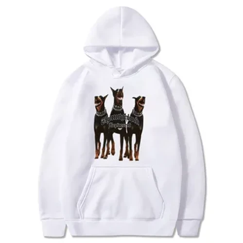 Sudadera con capucha con estampado de perros para hombre, sudadera cálida a la moda, sudaderas con capucha de Hip Hop, ropa de calle informal de lana, nueva Sudadera con capucha para primavera y otoño