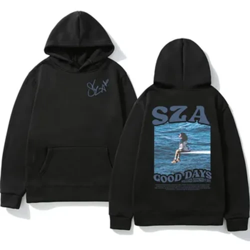 Gwanwyn Hydref Dynion Hoodies Canwr Sza Albwm Cerddoriaeth Sos Argraffu Hoody Merched Crys Chwys Hip Hop Dillad stryd unisex y2k Hombre Dillad