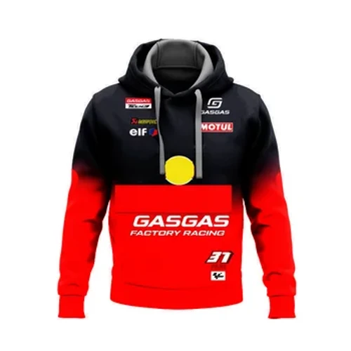 Umshisekeli omusha wesithuthuthu sasemgwaqweni wango-2024 ongumgibeli u-Pedro Acosta umlandeli we-GASGAS we-hoodie hoodie
